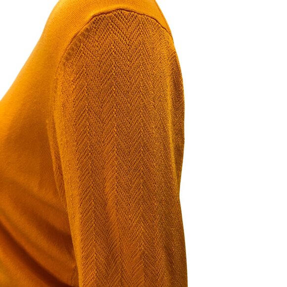 Nike Golf Fit Dry Womens Orange Knit Sweater Long Sleeve Lightweight Md - Picture 4 of 7
